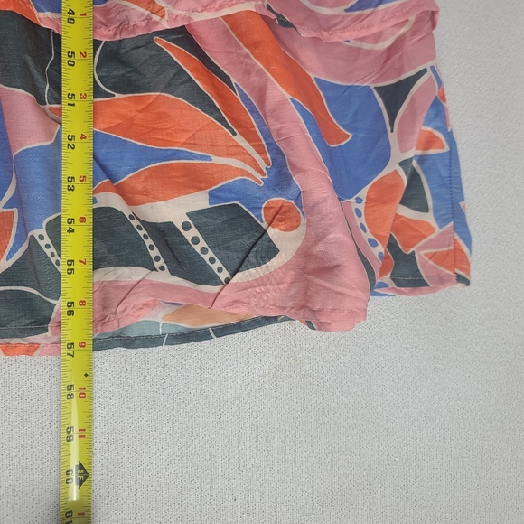 NEW Eloquii Ruffled Maxi Dress with Puff Sleeves Tropical 16 - Picture 10 of 13